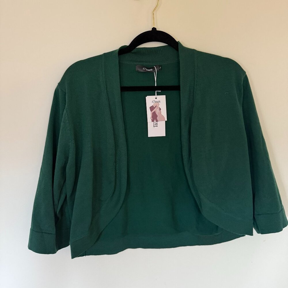 NWT iClosam Womens' Drape Front Cardigan - Size Large